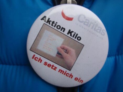 Vorsicht Aktion Kilo gestartet