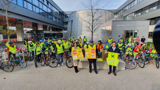 Fahrrad-Aktions-Tag – Sternfahrt zur Meet&Bike-Partnerschule WRG – BRG