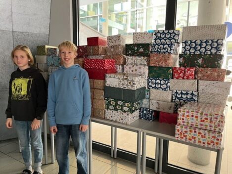 Christkindl aus der Schuhschachtel